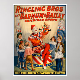 Póster Poster de circo de época