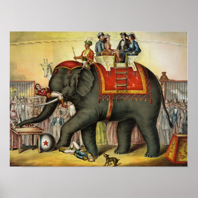 Póster Poster de circo de época (Frente)