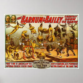 Póster Poster de circo de estrellas imperiales chinas