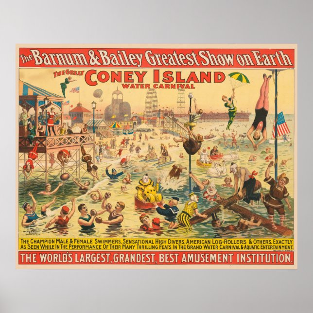 Póster Poster De Circo De Personas Con Disfraces Actuando (Frente)