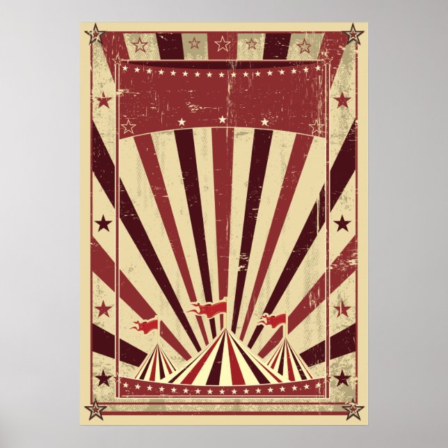 Póster Poster de circo personalizable (Frente)