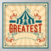 Poster de circo personalizable