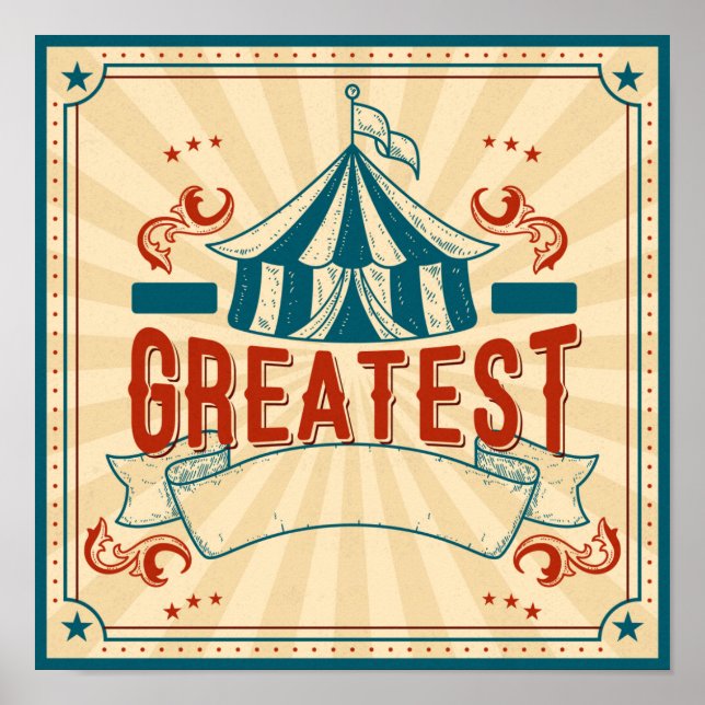 Póster Poster de circo personalizable (Frente)