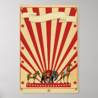 Poster de circo personalizable