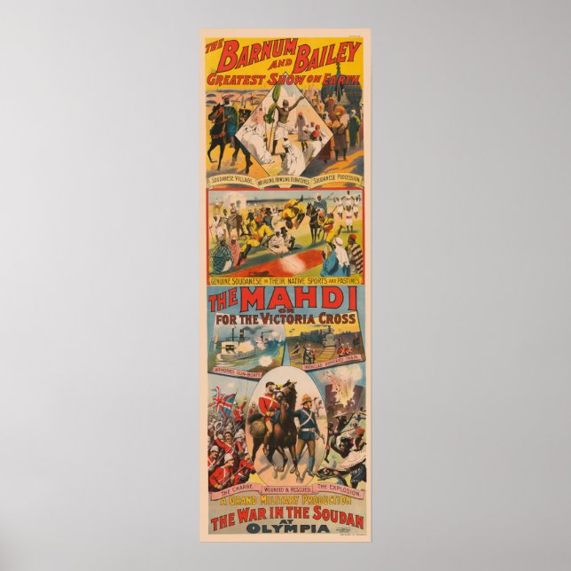 Póster Poster De Circo Vintage Del Mahdi (Frente)