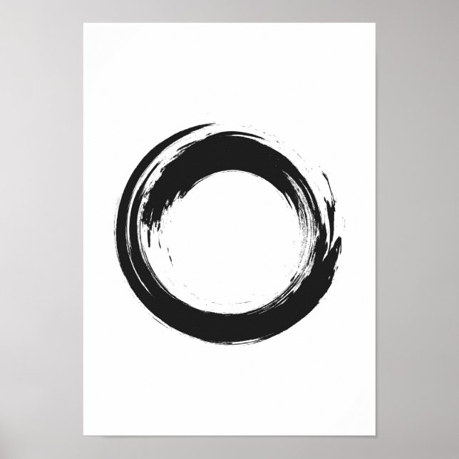 Póster Poster de círculo de zen acuarela (Frente)