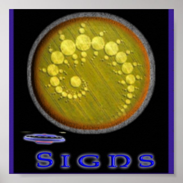 Póster Poster de círculos de cultivo (Frente)