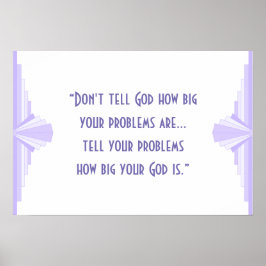 Póster Poster de cita cristiana Art deco