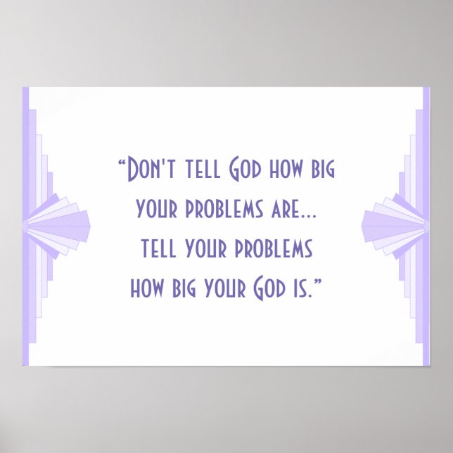 Póster Poster de cita cristiana Art deco (Frente)