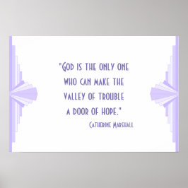 Póster Poster de cita cristiana Art deco