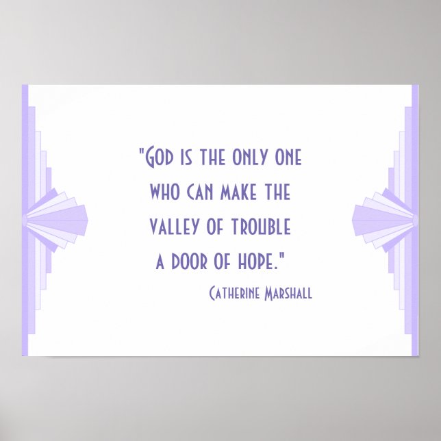 Póster Poster de cita cristiana Art deco (Frente)