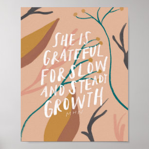 Póster Poster de cita floral