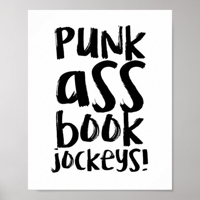 Póster Poster de citas bibliotecarias divertidas (Frente)