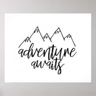 Póster Poster de citas de Adventure Awaits