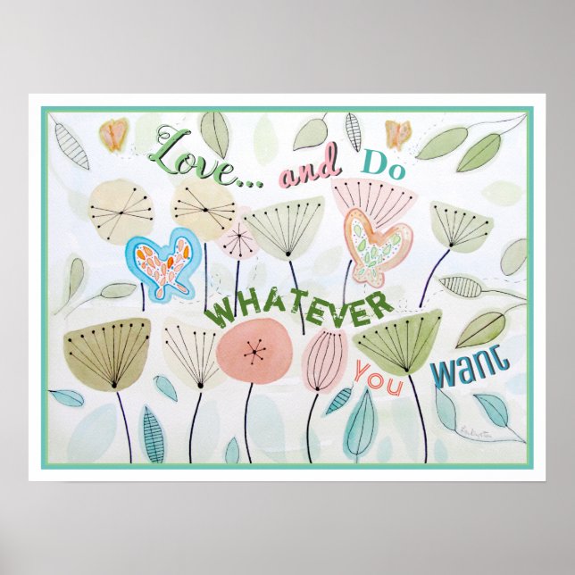 Póster Poster de citas de amor y respeto por la sabiduría (Frente)