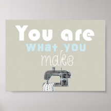 Poster de citas de costura