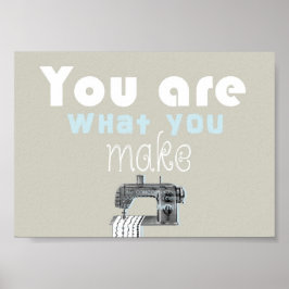 Póster Poster de citas de costura