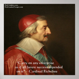 Póster Poster de citas de éxito del cardenal Richelieu