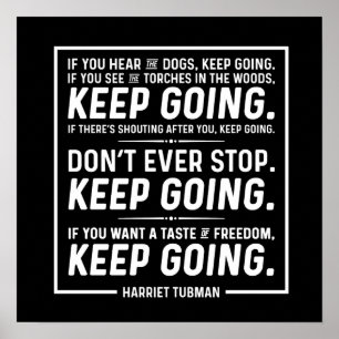 Póster Poster de citas de Harriet Tubman