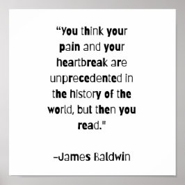 Póster Poster de citas de James Baldwin