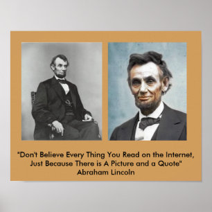 Póster ¿Poster de citas de Lincoln?