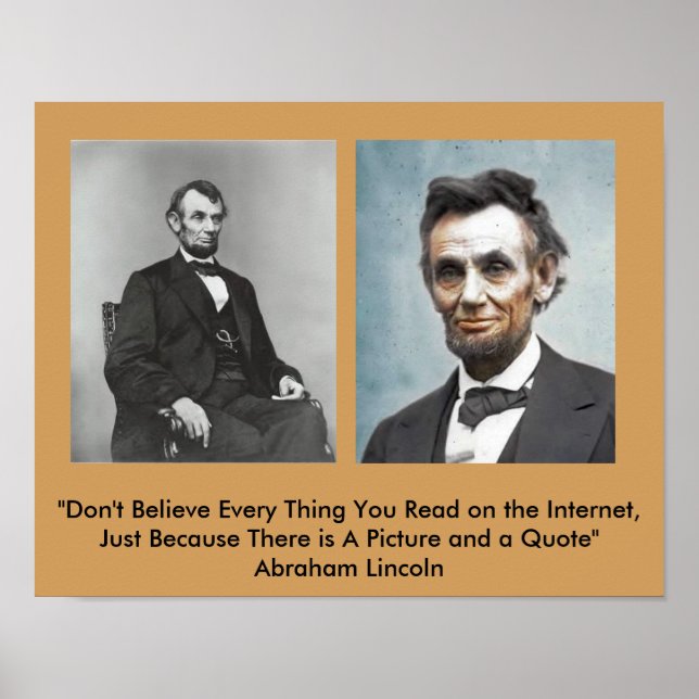 Póster ¿Poster de citas de Lincoln? (Frente)