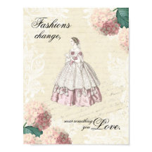 Poster de citas de moda de época