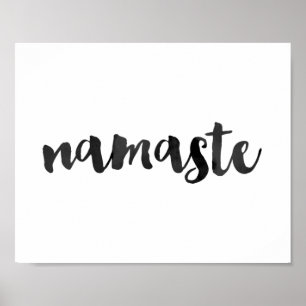 Póster poster de citas de 'namaste'