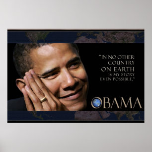 Póster Poster de citas de Obama