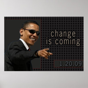 Póster Poster de citas de Obama