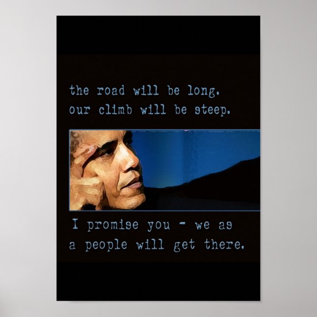 Póster Poster de citas de Obama (Frente)