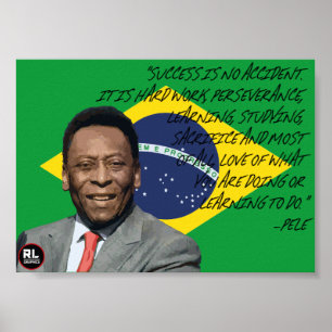 Póster Poster de citas de Pelé