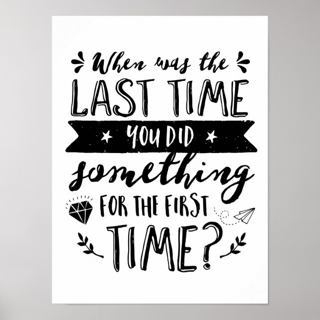 Póster Poster de citas de viajes y vida inspiradora (Frente)