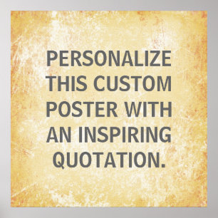 Póster Poster de citas favoritas, personalizado personali