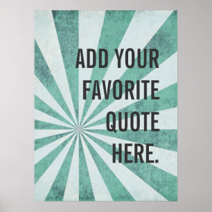 Póster Poster de citas favoritas, Personalizado personali