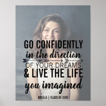 Poster de citas fotográficas de graduación persona