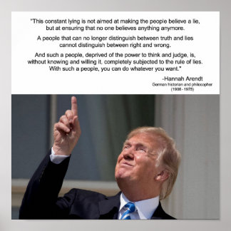 Póster Poster de citas Hannah Arendt