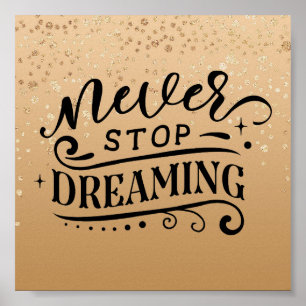 Póster Poster de citas Inspiradoras con especulación de o