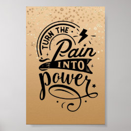 Póster Poster de citas Inspiradoras con especulación de o