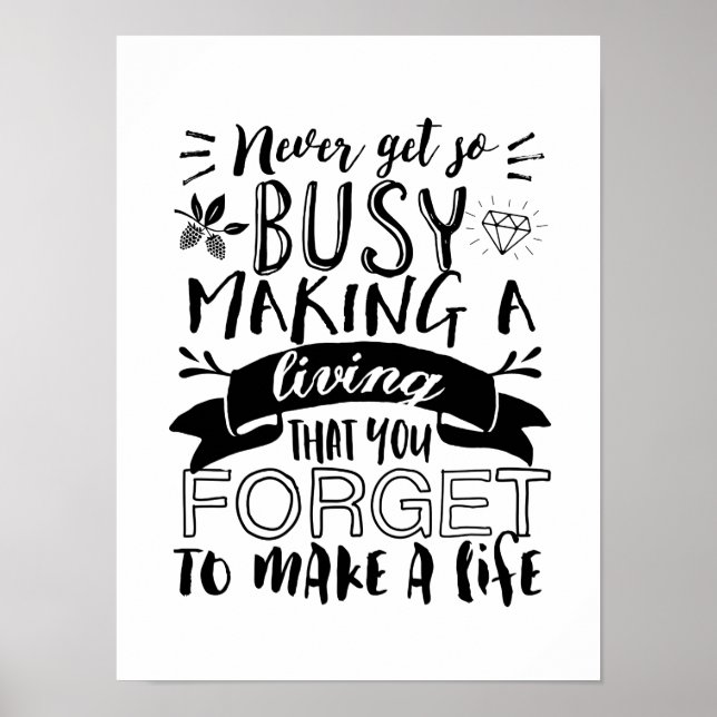 Póster Poster de citas Inspiradoras de Guay Vida más comp (Frente)