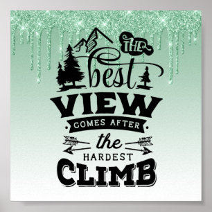 Póster Poster de citas Inspiradoras del Purpurina de gote