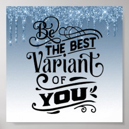 Póster Poster de citas Inspiradoras del Purpurina de gote