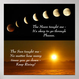 Póster Poster de citas Inspiradoras espirituales de Sun M