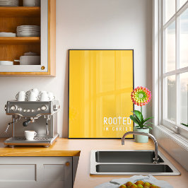 Póster Poster de citas religiosas cristianas con raíces a