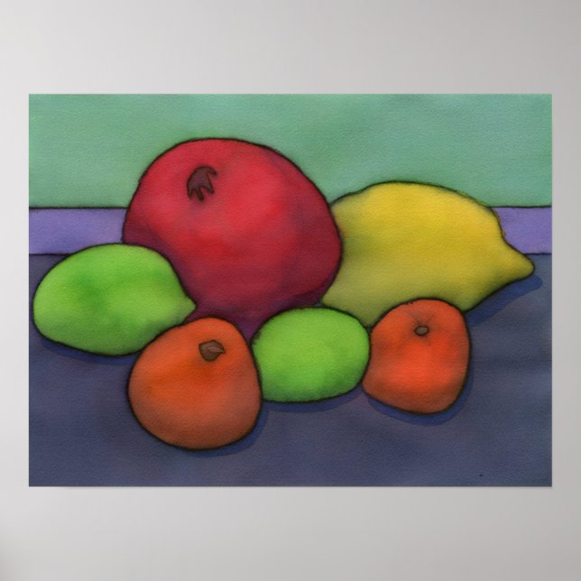 Póster Poster de Citrus y Pomegranate (Frente)