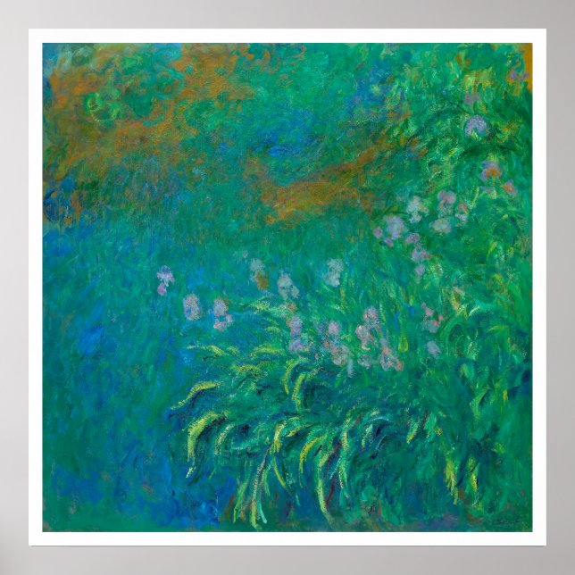 Póster poster de CLAUDE MONET "IRISES 1914-1917" (Frente)