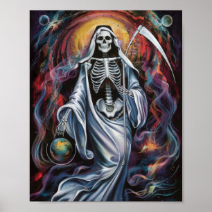 Póster Poster de Cloak blanco Santa Muerte