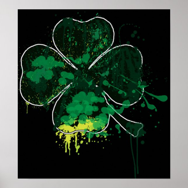 Póster Poster de Clover pintado (Frente)