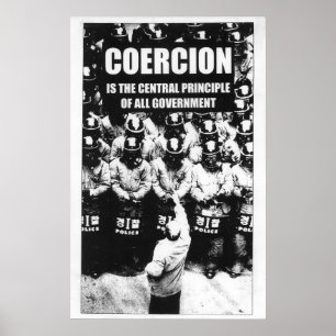 Póster Poster de coacción