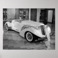 Poster de coche antiguo